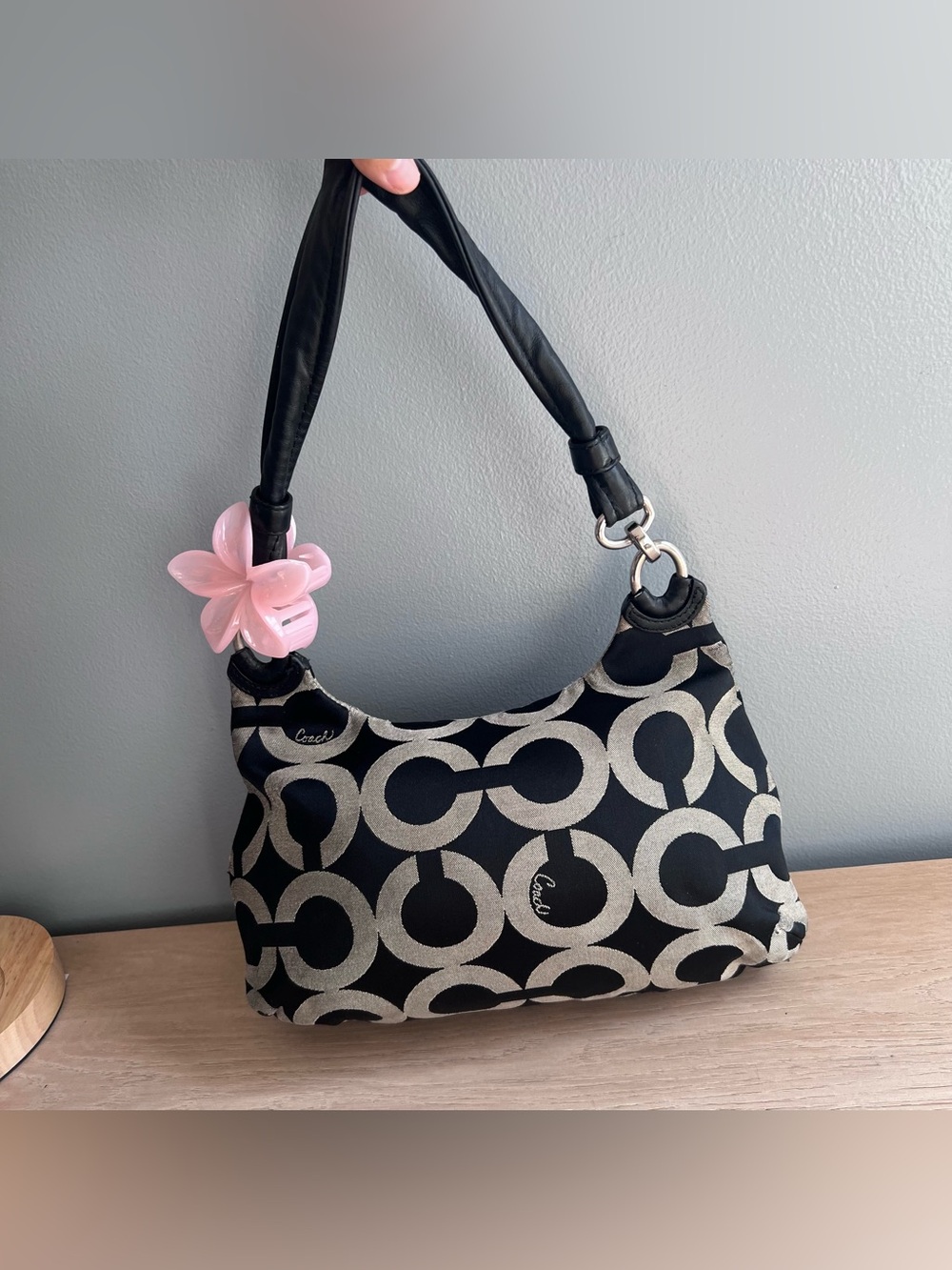 Coach Kristen Op Art Hobo Bag - Picture 5 of 7